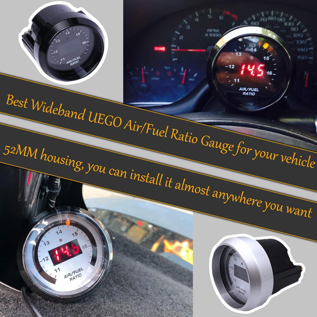 52mm Digital Air/Fuel Ratio Gauge with 4.9 LSU Sensor Q544