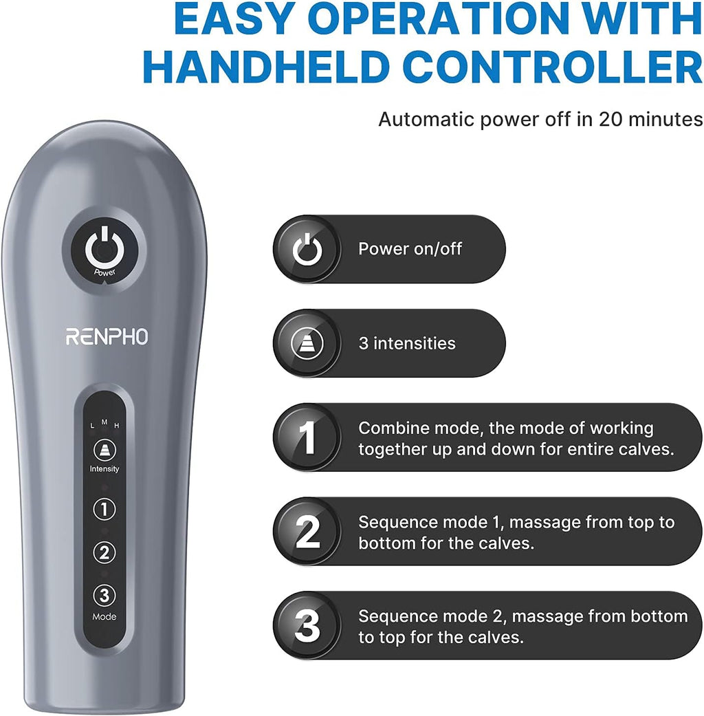 Leg Massager with 3 Modes 3 Intensities S566889