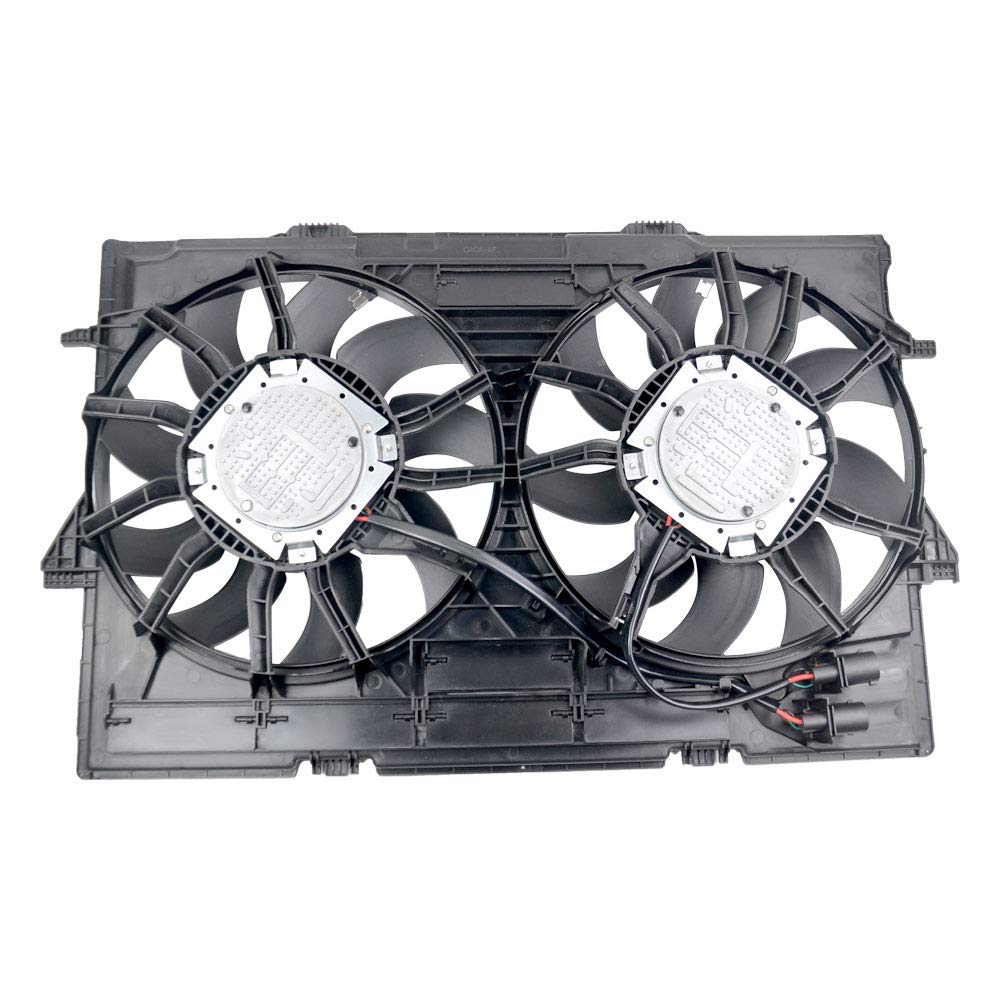 Engine Radiator Dual Cooling Fan Motor Assembly Replacement P65351