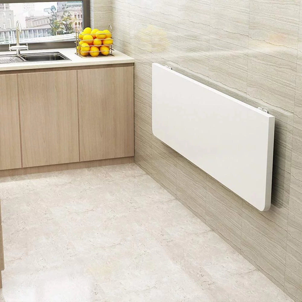 Wall Mounted Fold Down Desk 60cmx40cm White P40766