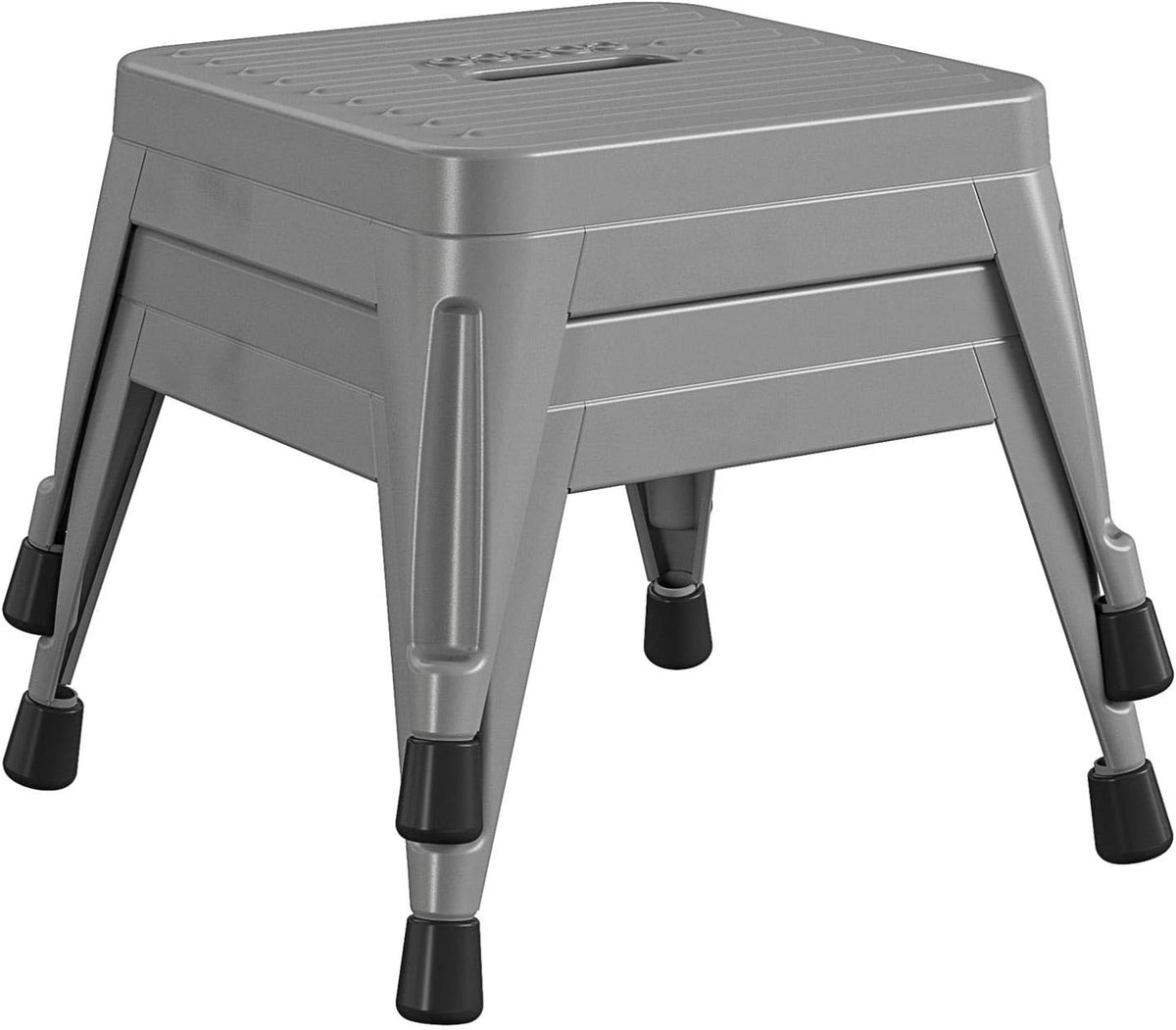 2 Pack Gray Steel Step Stool U6337