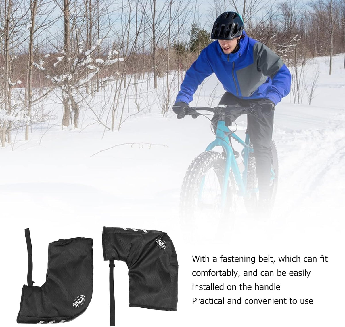 Waterproof Bike Handlebar Hand Protector Covers Z58592