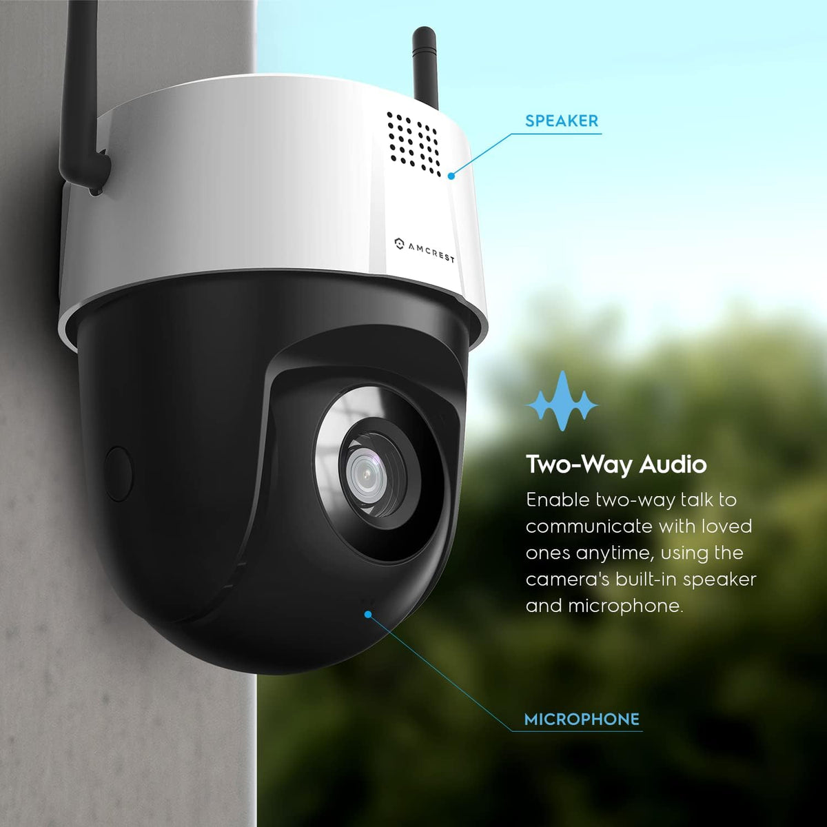 5MP Mini Outdoor WiFi Security IP Camera with Two-Way Audio and Full Color Nightvision L4518