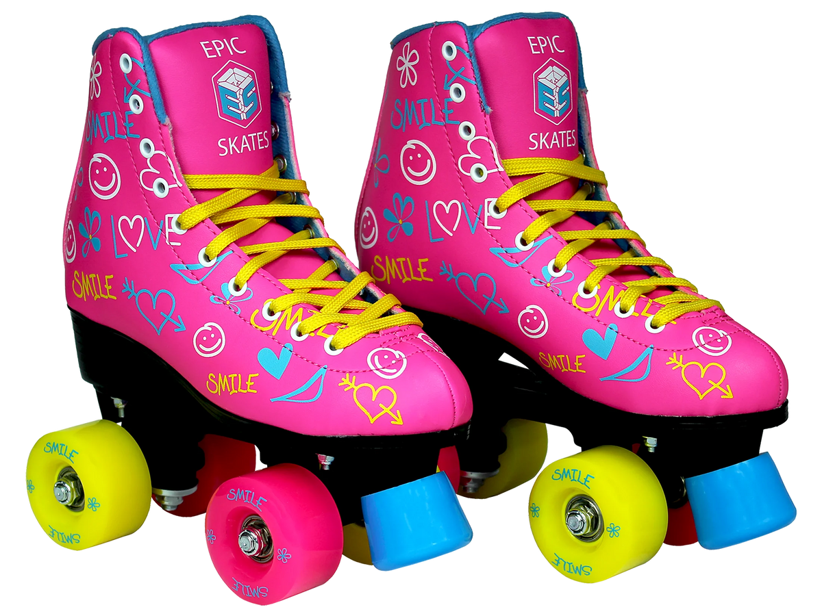 Blush Quad Roller Skates - Size 8 S7459