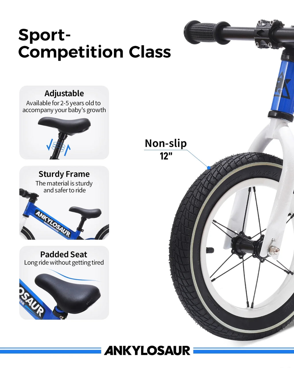 Balance Bike with Adjustable Seat Height F822