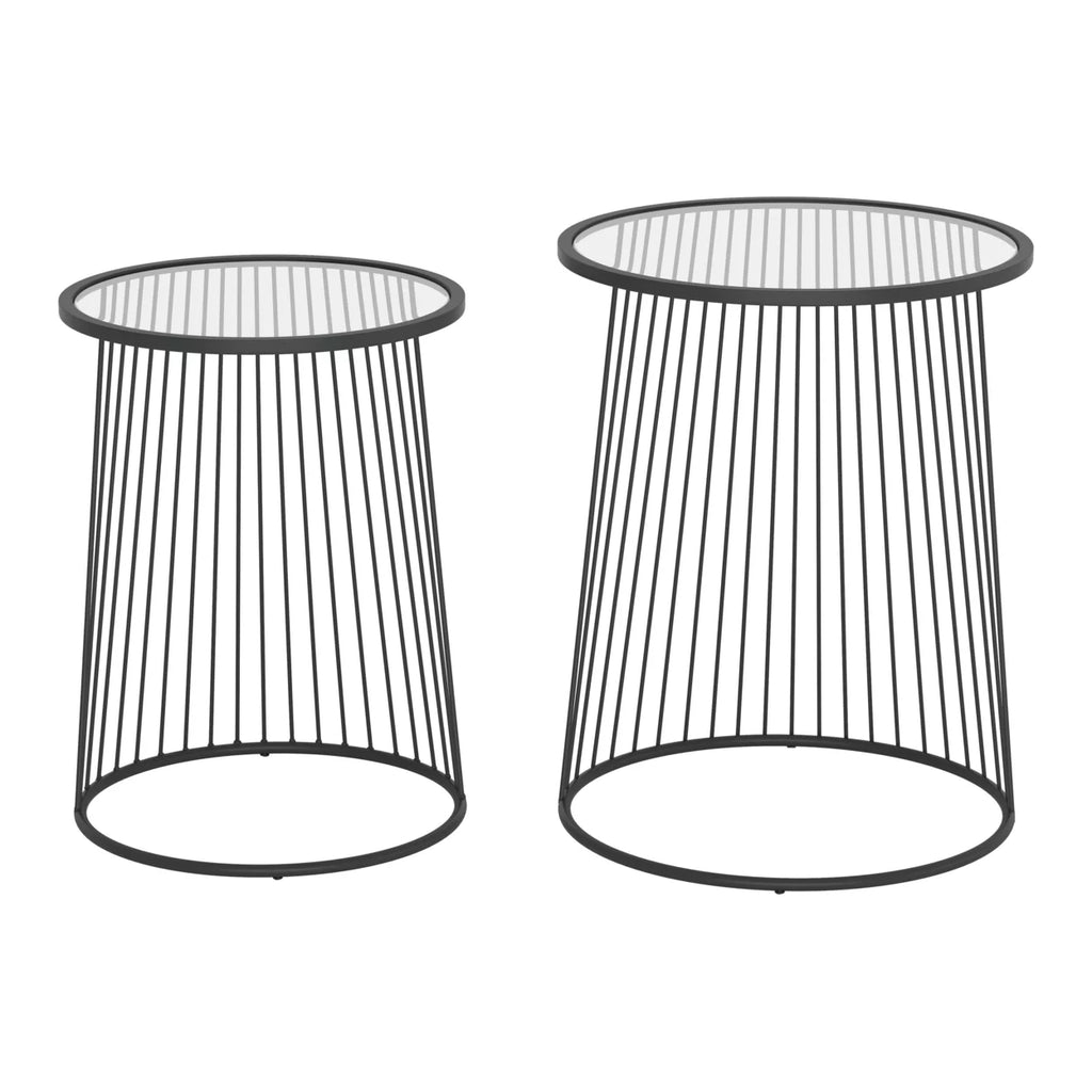 Black Nesting Table Set E45836