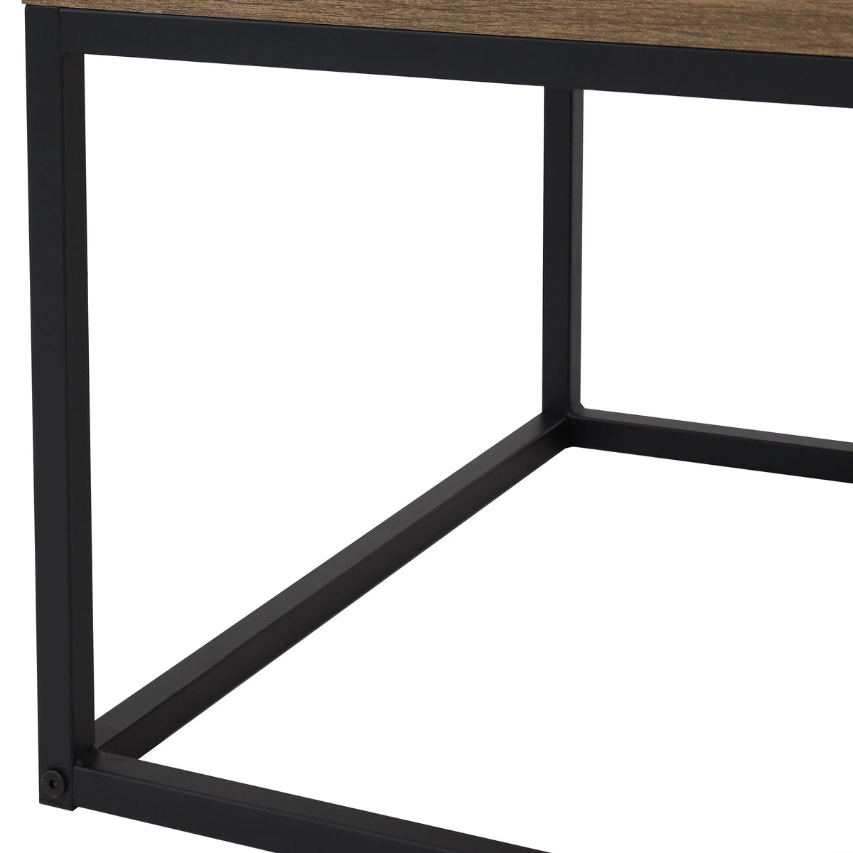 Brown Coffee Table with Removable Serving Tray C6404
