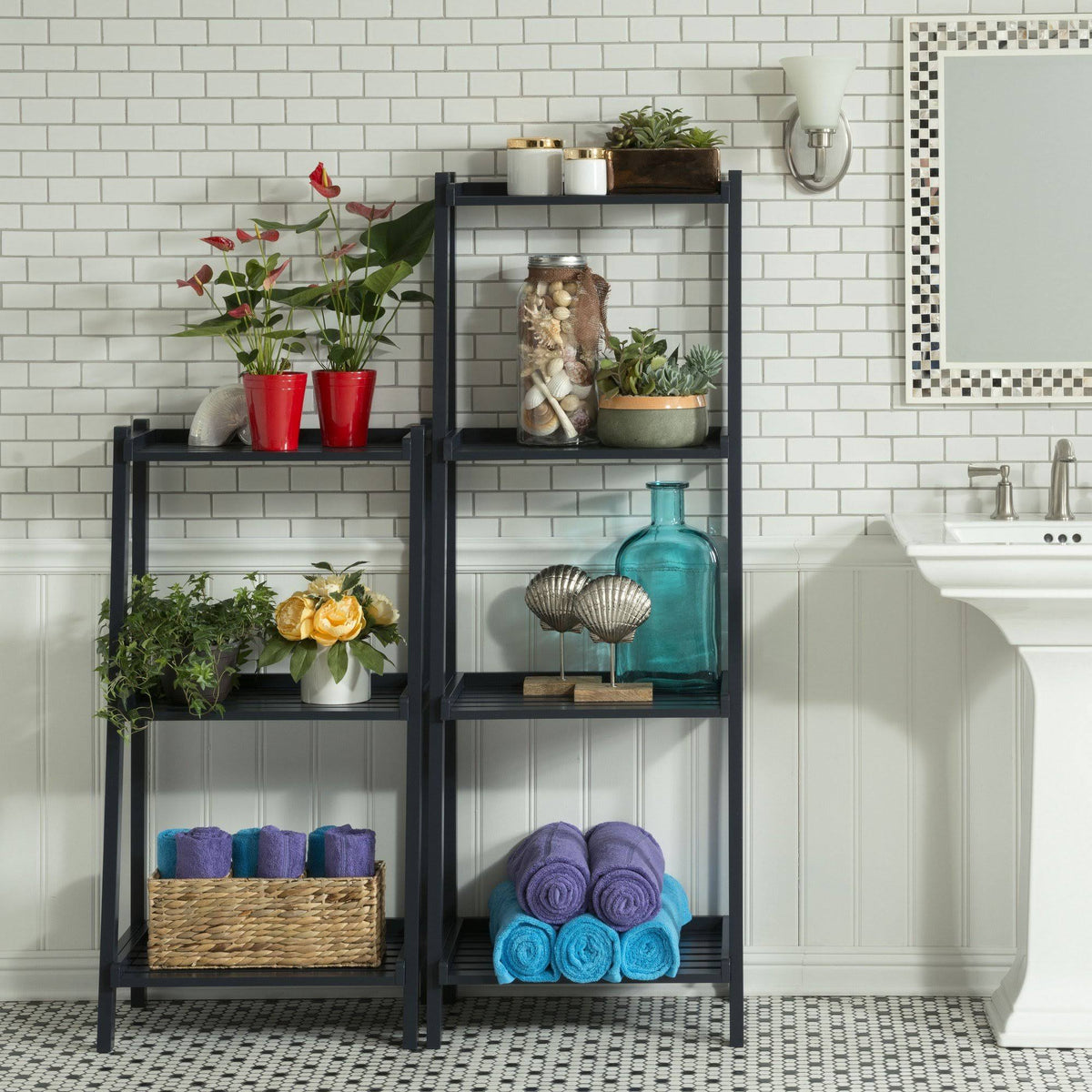 4 Shelves Bookcase in Graphite W375215