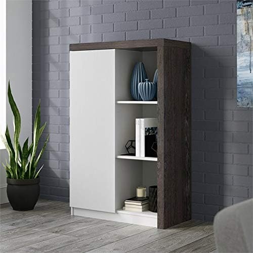 Charcoal Ash Finish Storage Cabinet I7645