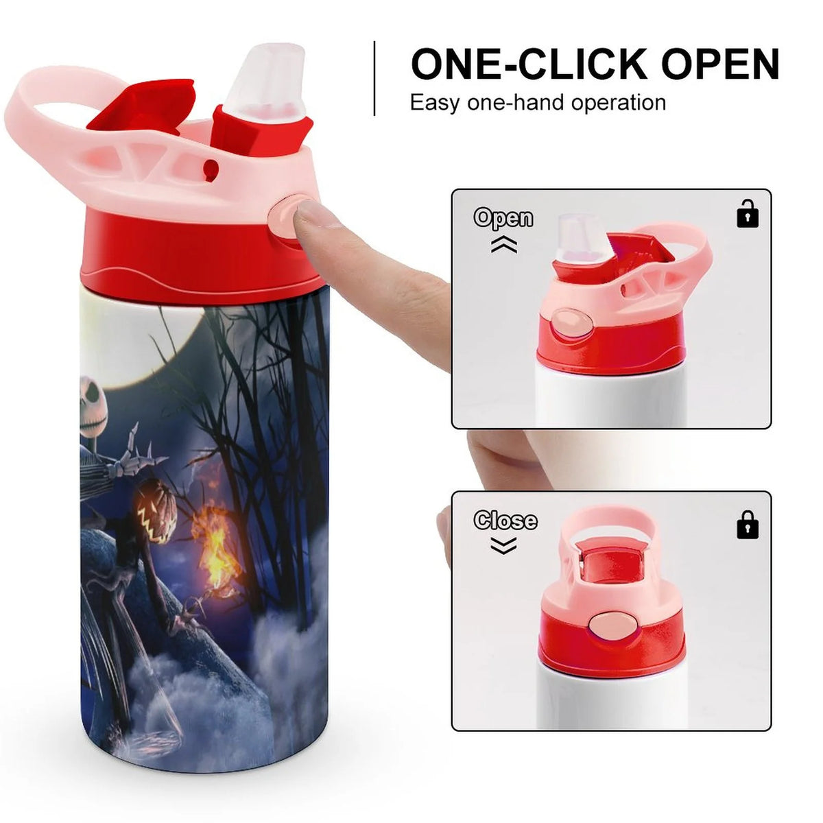 Insulated Stainless Steel Water Bottle With Straw G2901