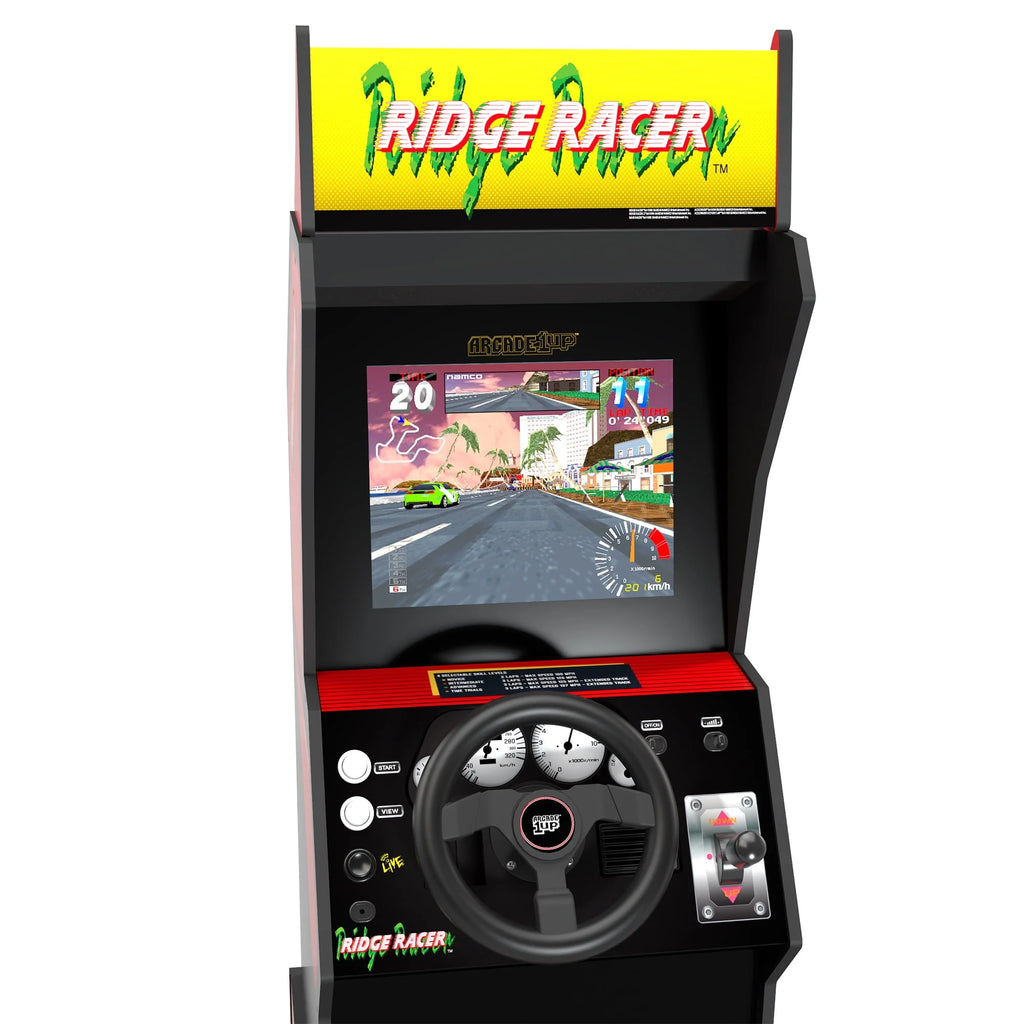 5 Games in 1 Arcade with Rumble Steering Wheel and Lit Marquee M25323