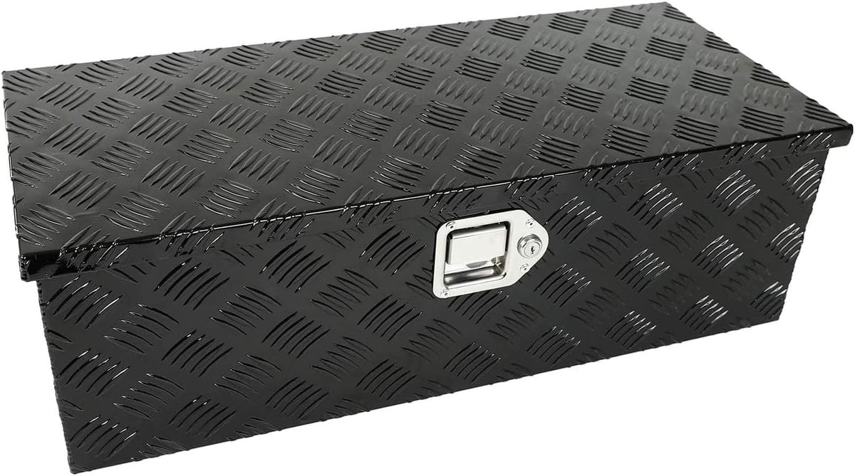 Black Aluminum Pick Up Truck Bed Tool Box with Lock Keys C31607
