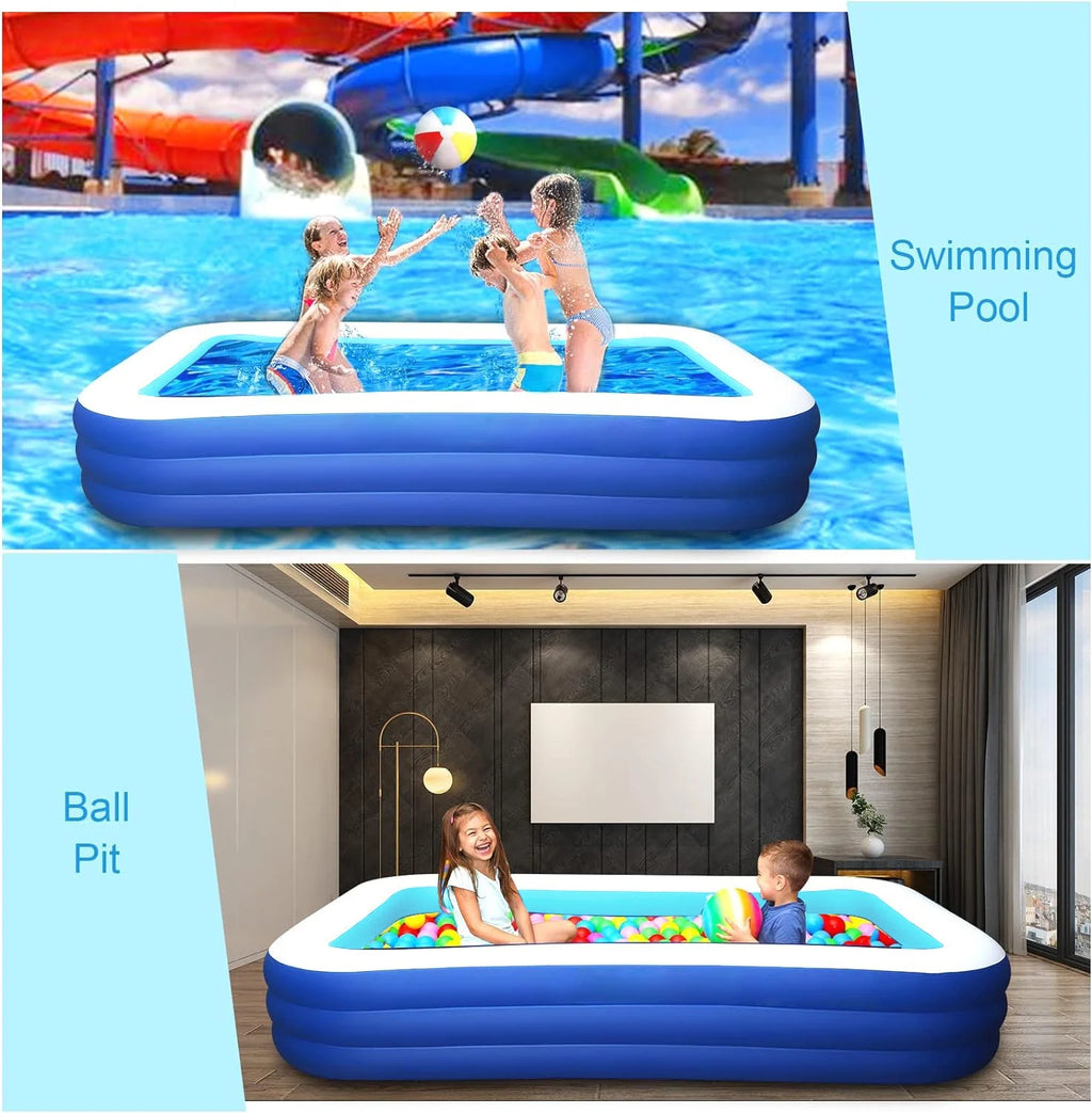 Inflatable Pool 118 X 68 X 22 Oversized Thickened D180