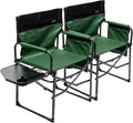 Oversized Portable Folding Camping Chair with Side Table R827059