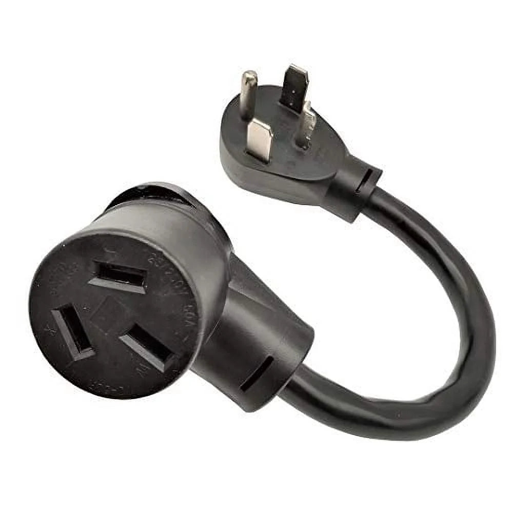 4 Prong Dryer Plug to Electric Stove Receptacle Adapter Cord 30A 250V 1FT P3709