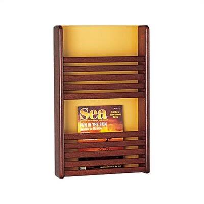 Black 2 Pocket Magazine Rack A88049