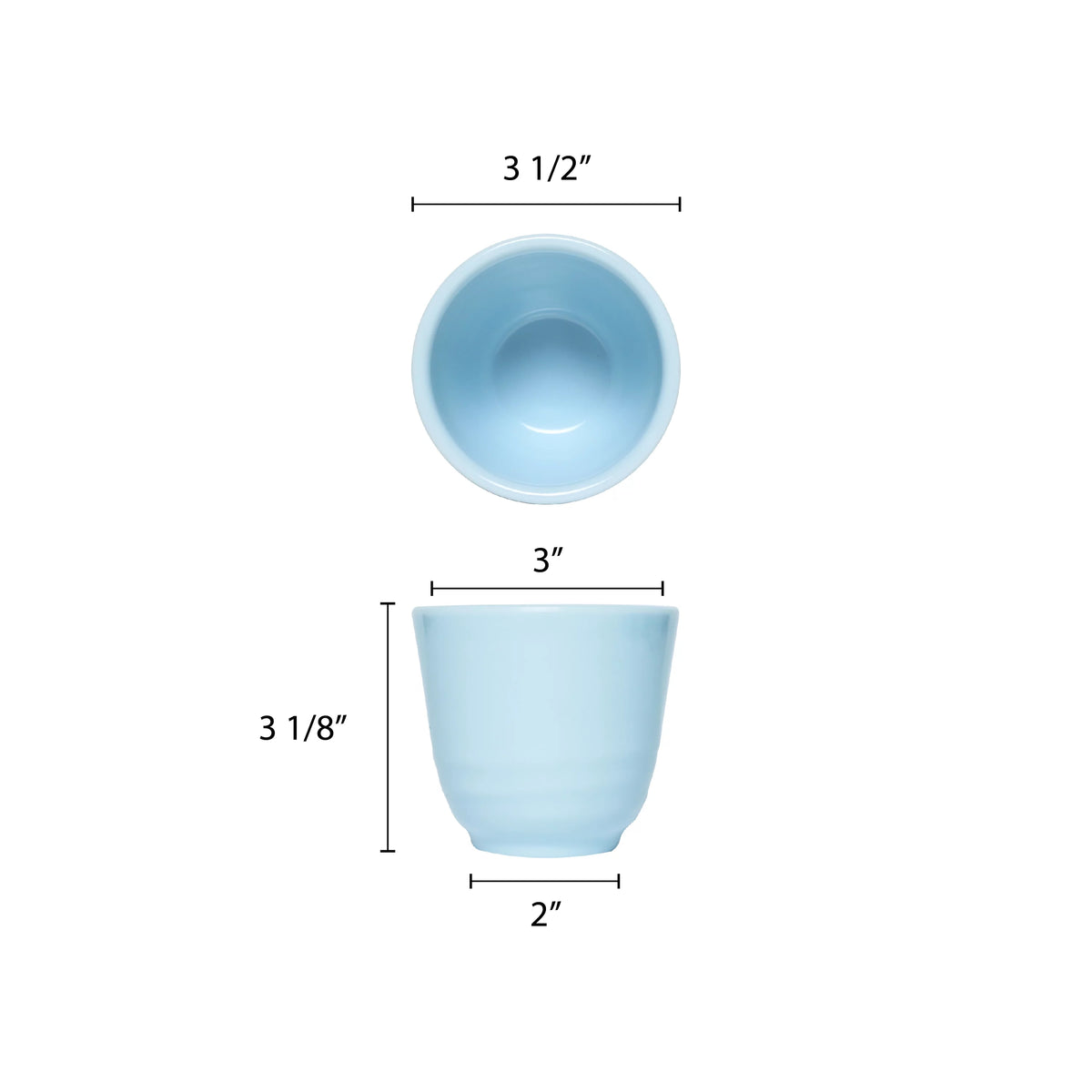 Blue Jade 8 oz Melamine Tea Cup V22637