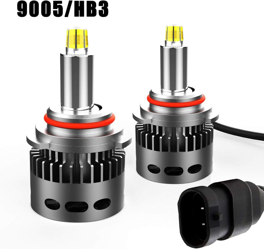 H1 LED Headlight Bulb, High Beam, Low Beam, Halogen Replace Kit, 12000lm 6K, Pack of 2 B250
