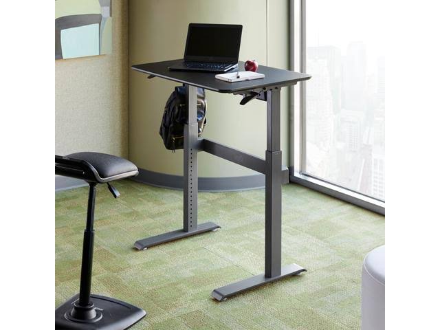Height-Adjustable Desk, 36", Black R1725