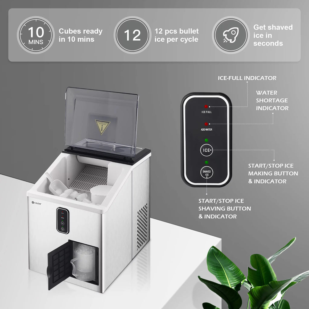 Countertop Ice Maker and Ice Shaver Machine H945365