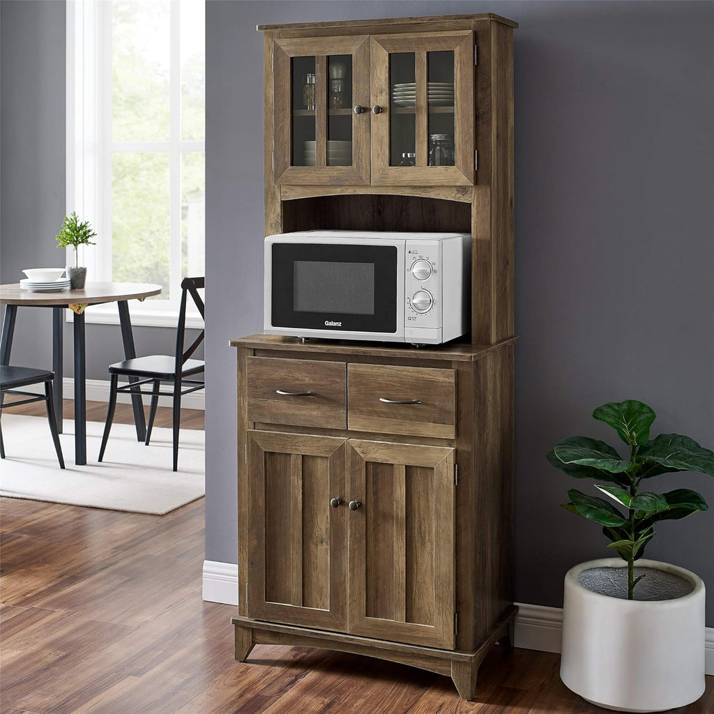Microwave Storage Stand with Double Door Cabinets S374730