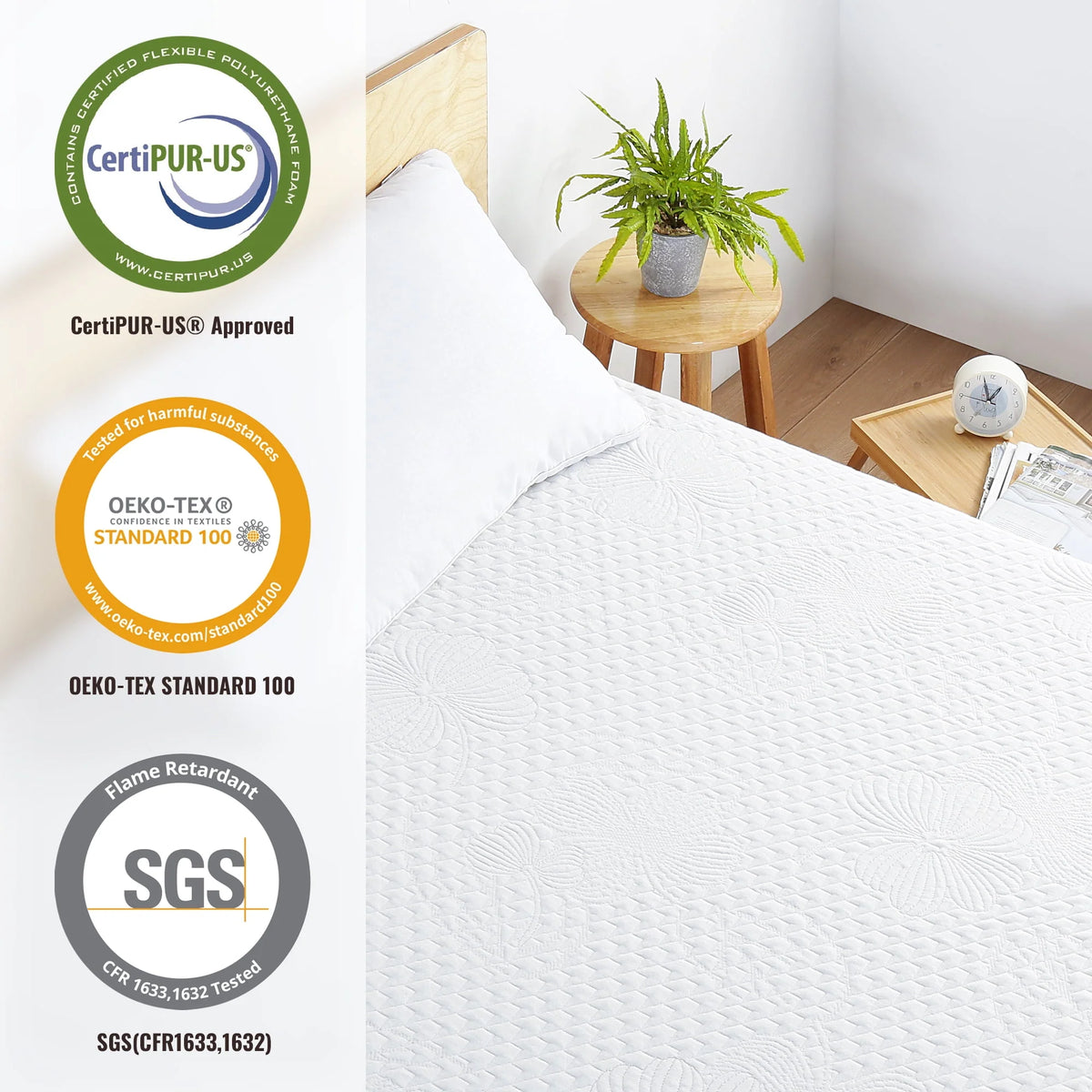 10 Inch Gel Memory Foam Mattress Medium Firm Twin Size R473