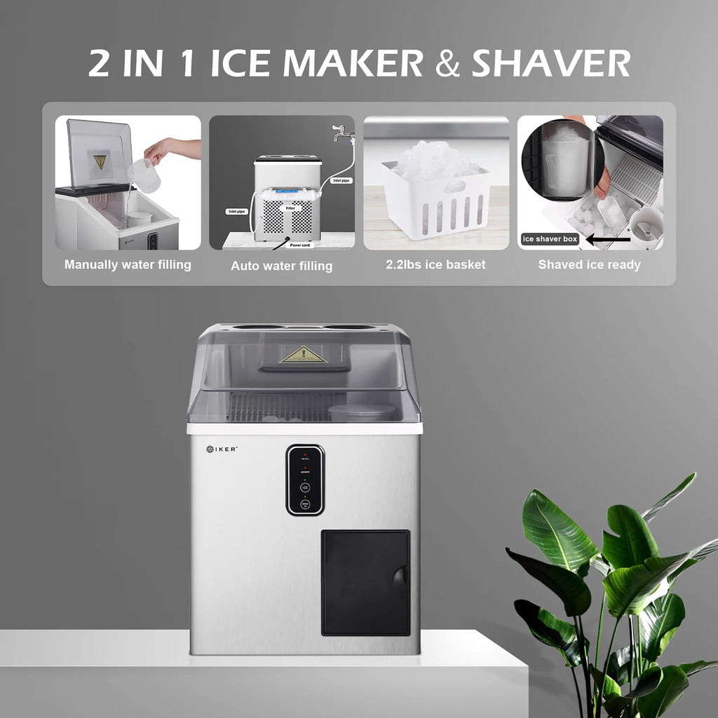 Countertop Ice Maker and Ice Shaver Machine H945365