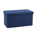 Cushioned Fabric Storage Ottoman Bench R358201