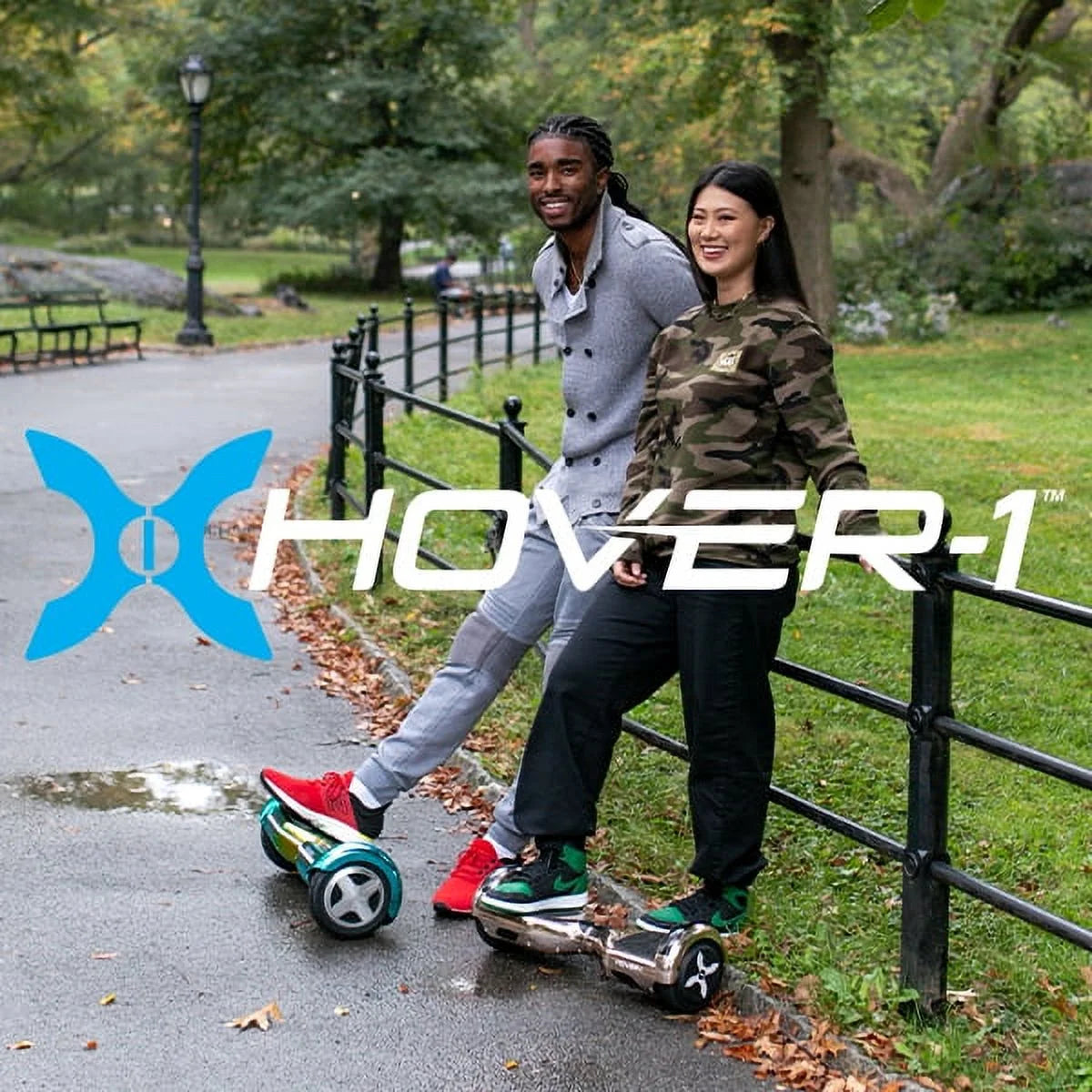 6.5 in LED Wheel Hoverboard, 220 lb Max Weight, Blue M389102