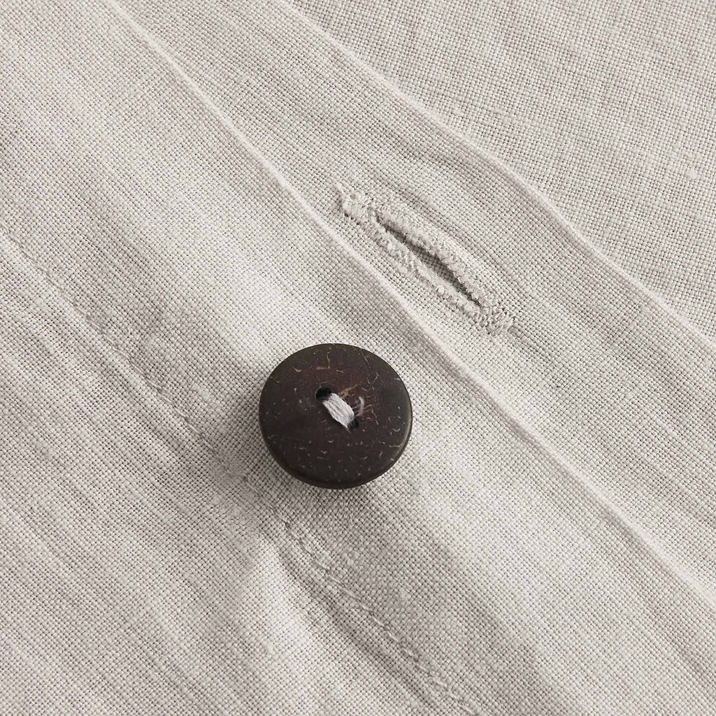 California King French Linen Duvet Cover J338