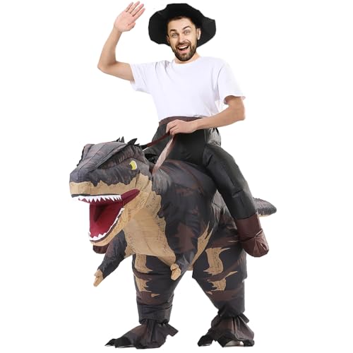 Inflatable Dinosaur Costume T-REX Ride on Blow up Costume F649082
