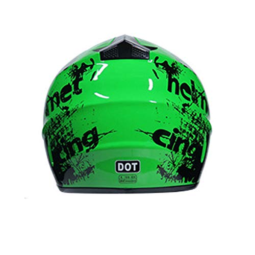 Orange Large Off-Road Motorcycle Helmet C1062