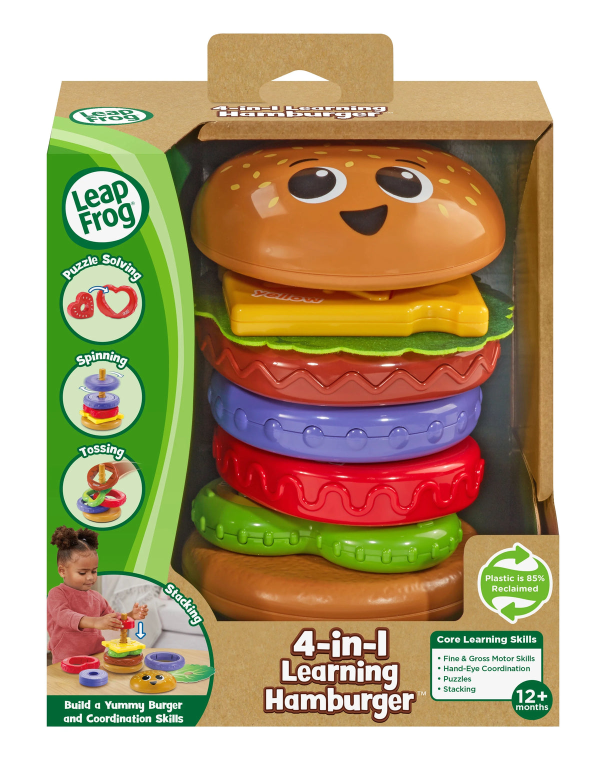 4-in-1 Learning Hamburger Stacking Baby Toy F4214
