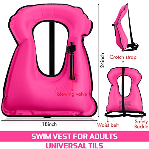 4 Pcs Inflatable Snorkel Vest W7014