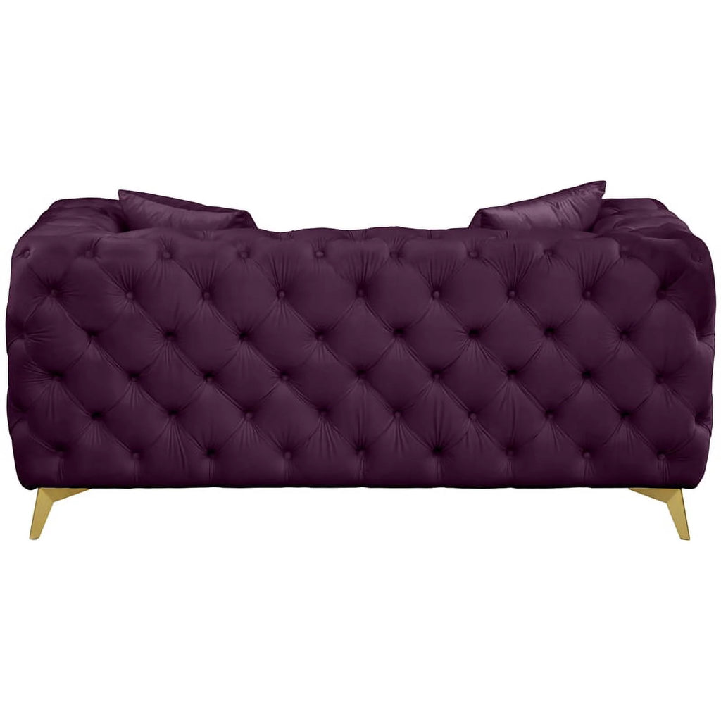 Velvet Metal Loveseat A680