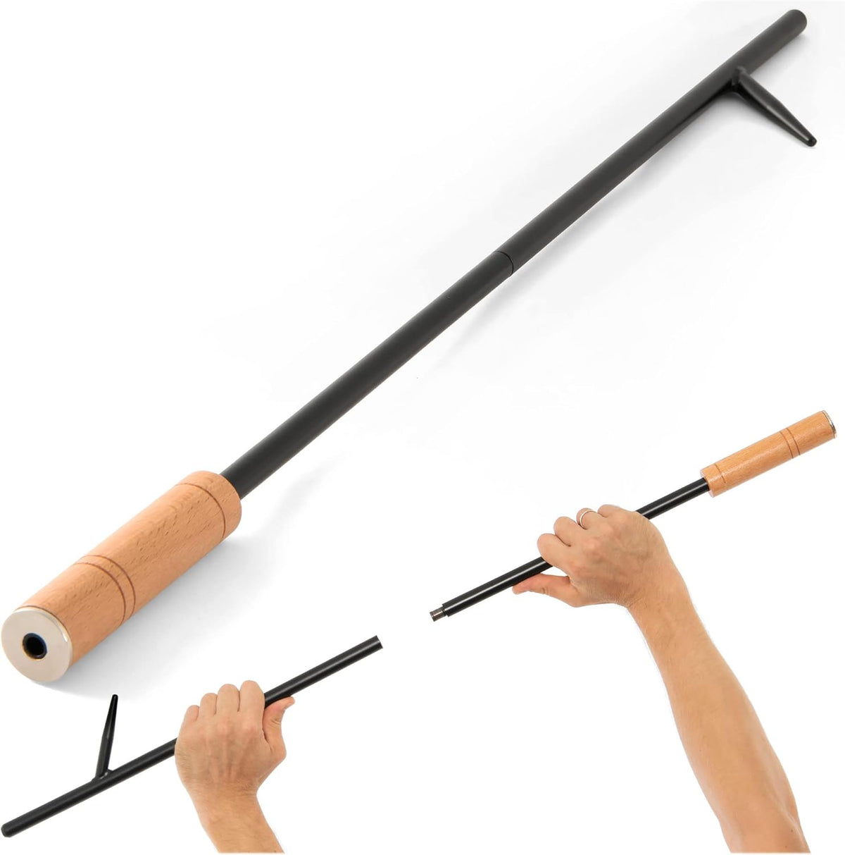 34 Inch Fire Poker with Wooden Handle F663001