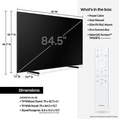 85 Class QLED 4K Smart TV R8710