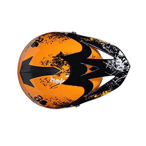 Orange Large Off-Road Motorcycle Helmet C1062