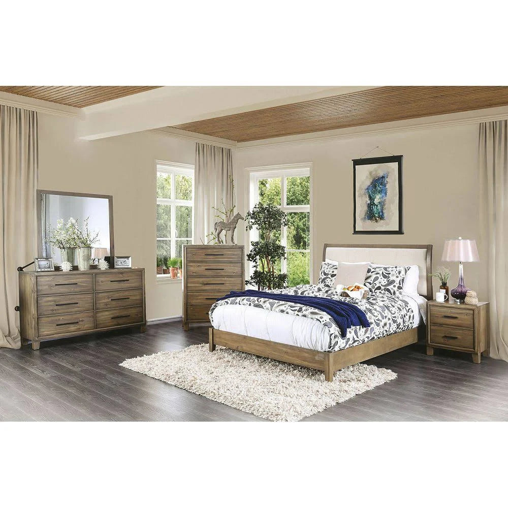 Light Oak Cal King Bed V748880