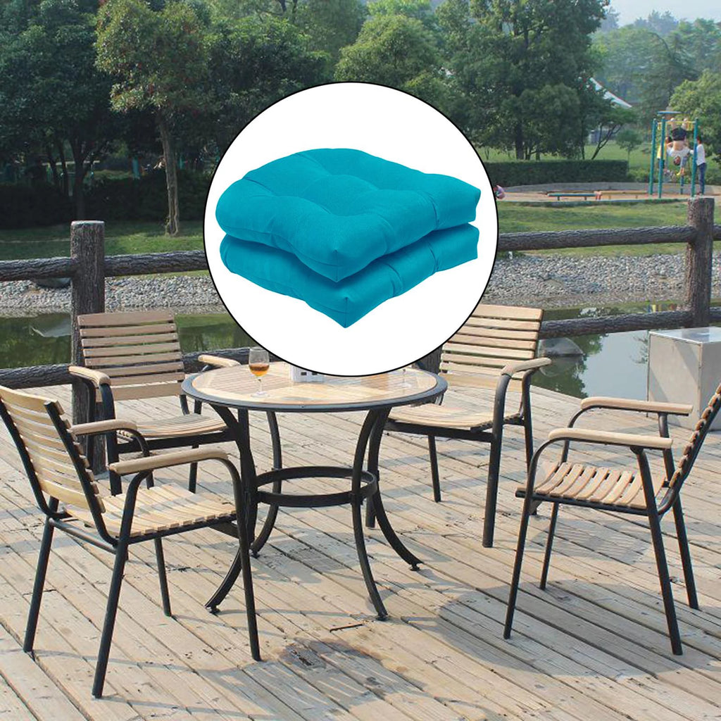 2 Pack Tufted Seat Cushion 48x48cm Blue H348113