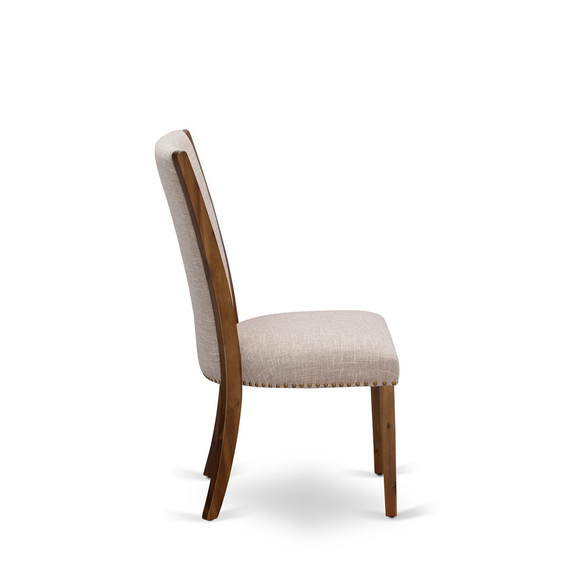 Walnut/Tan Fabric Dining Chairs (Set of 2) D496679