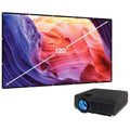 Bluetooth Projector and 120 Projector Screen L497