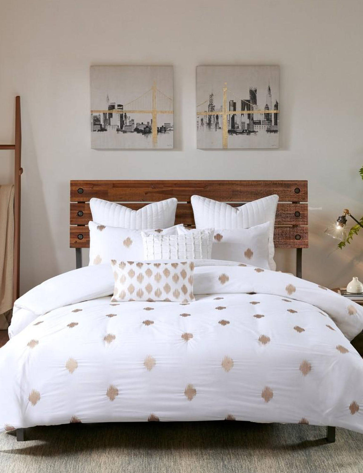 Copper King Cotton Percale Duvet Cover Set K7372