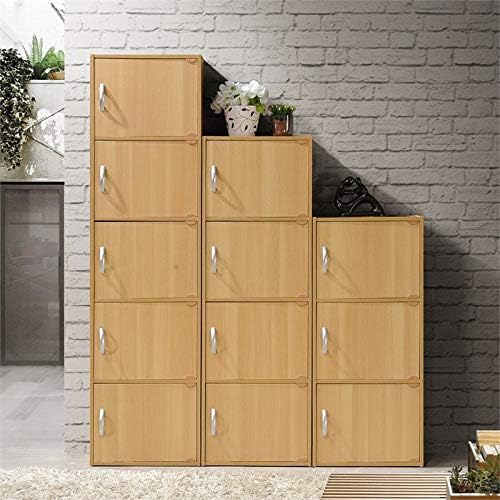 5 Shelf 5 Door Bookcase in Beech E20387