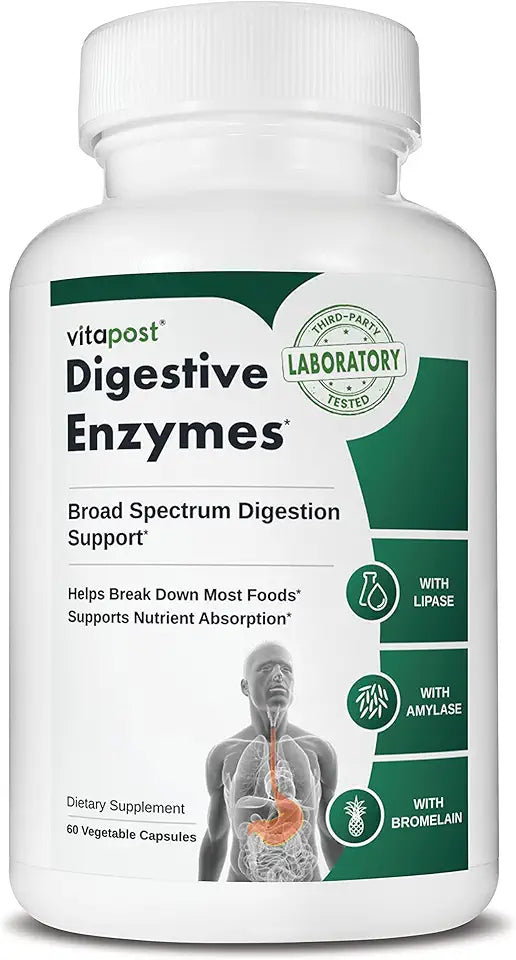 60 Capsules Digestive Enzymes Y75672