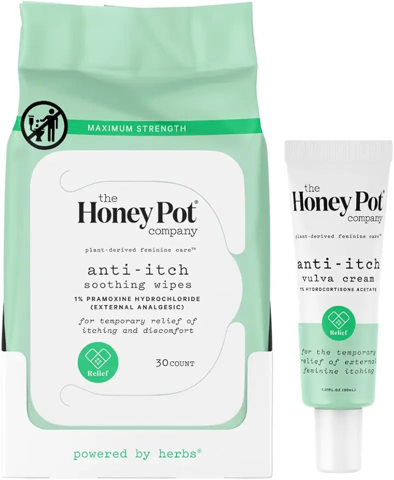 Feminine Anti-Itch Soothing Wipes & Anti-Itch Cream Bundle G316390