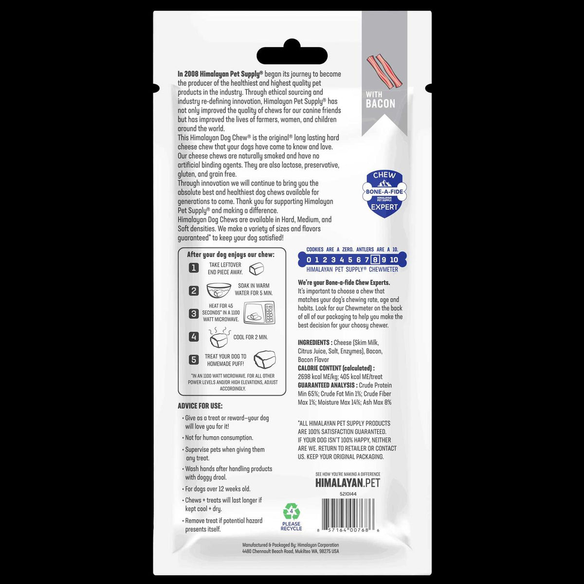 Himalayan Dog Chew Bacon T578251