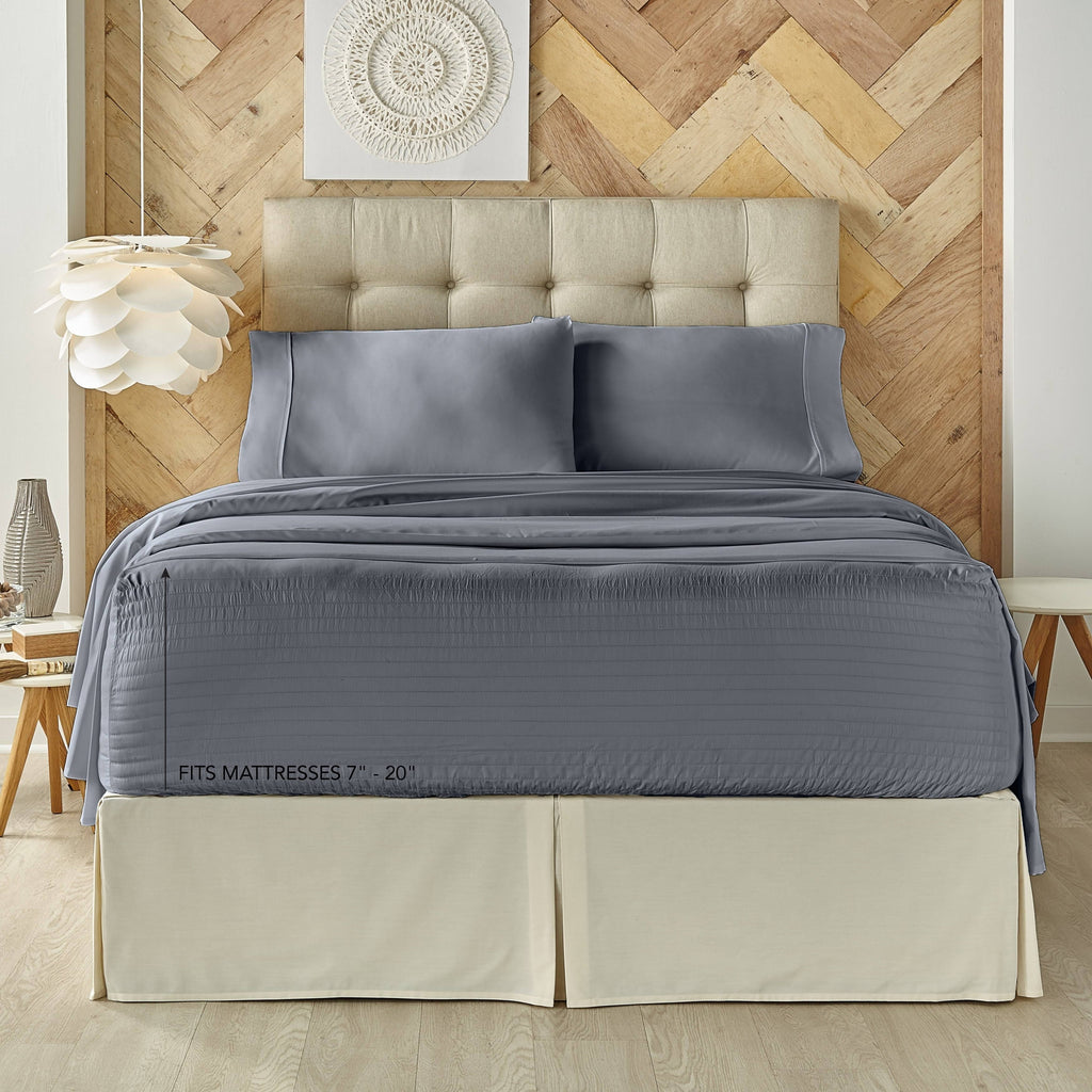 500 Thread Count 4 Piece Bed Sheet Set - Sage - California King A559129