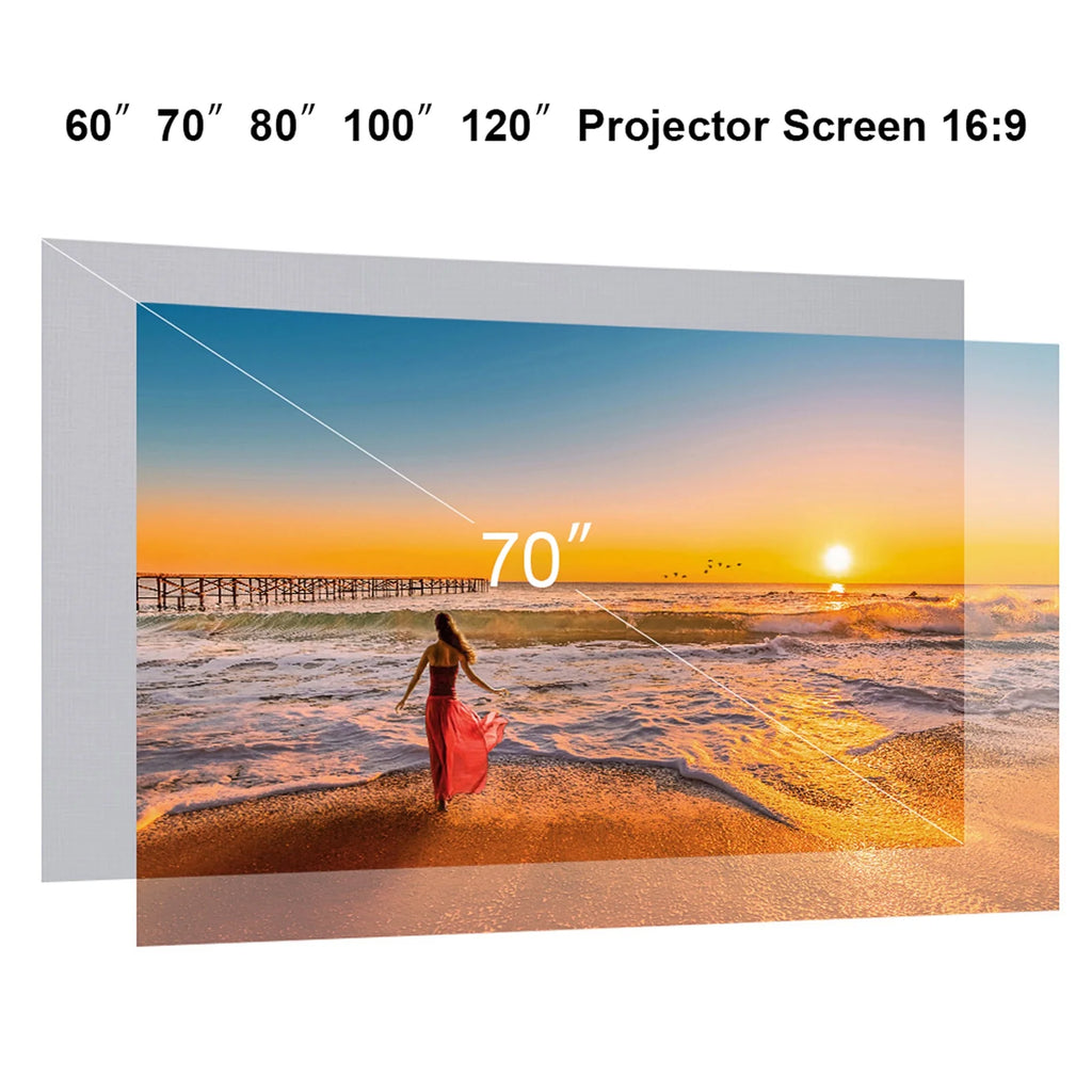 120-inch Portable Projector Screen HD 16:9 W41174