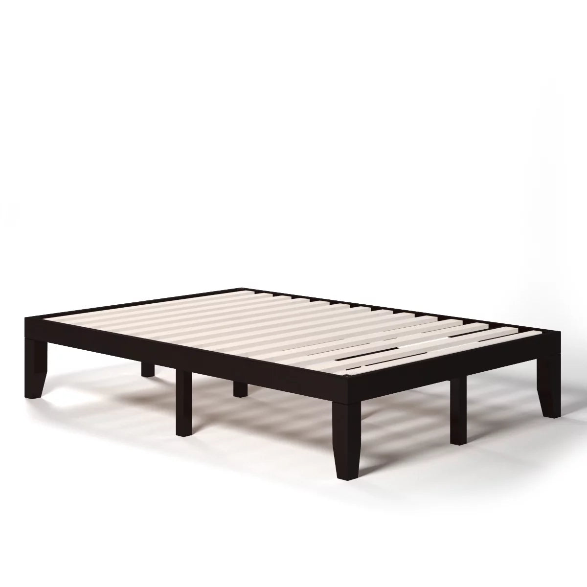 Full Size Wooden Bed Frame with Wood Slats R66530